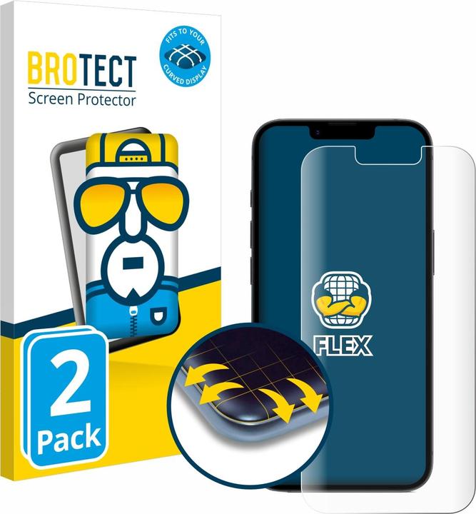 Actual product image BROTECT Full-Screen Protector (2 Piece, Apple iPhone 16e)