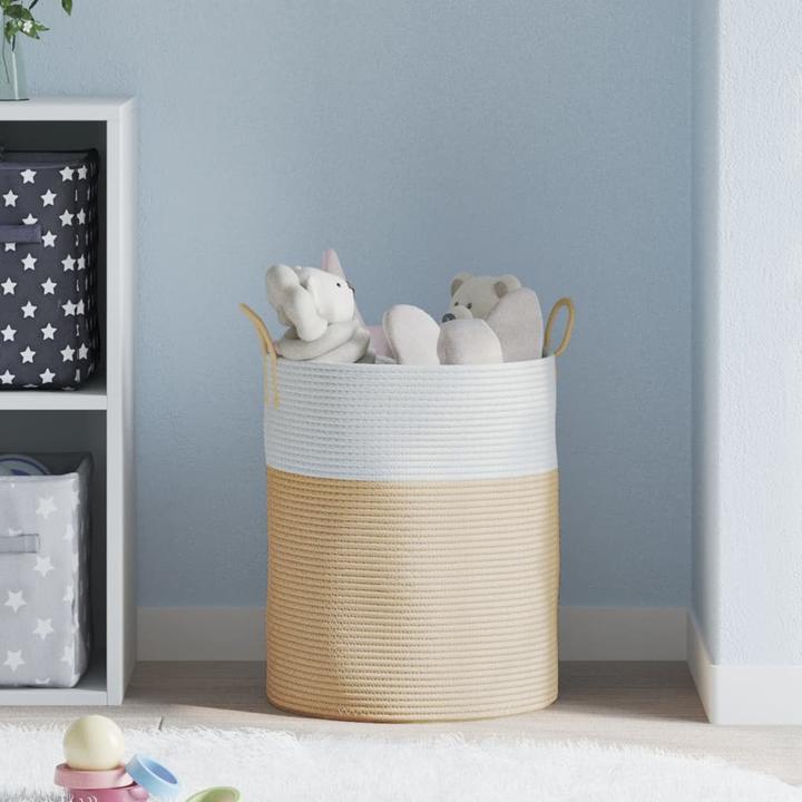 Actual product image VidaXL Storage basket Beige (1 x, Ø 38 x 46 cm)