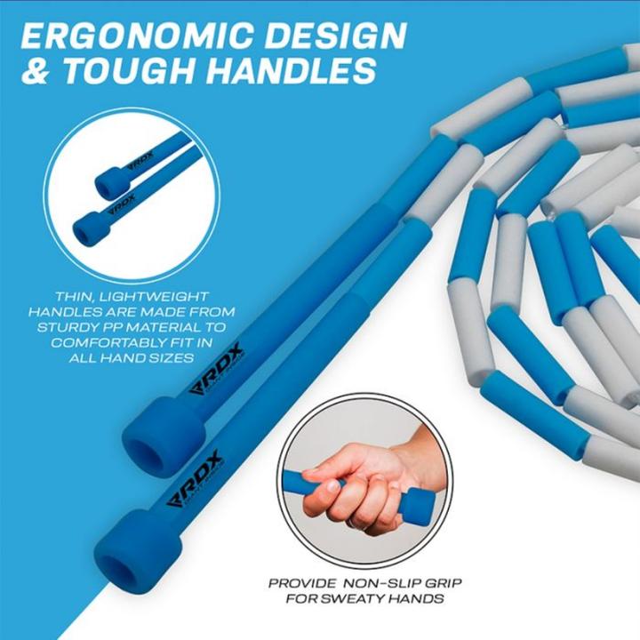 Immagine prodotto Rdx Br Geflochtenes Nylon-Springseil Für Kinder, 3 M, Verhedderungsfrei (304 cm)