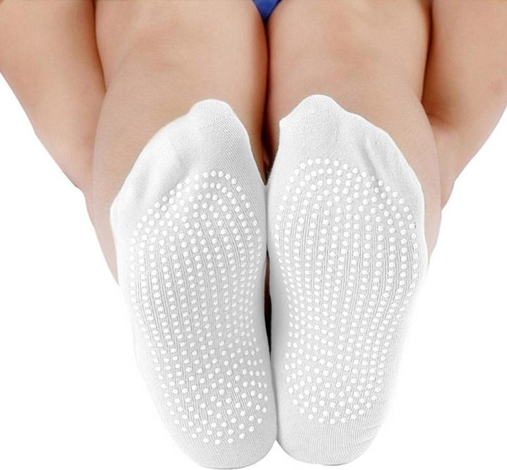 Image du produit JTI Chaussettes de yoga antidérapantes - Blanc (lot de 2, 35 - 39)