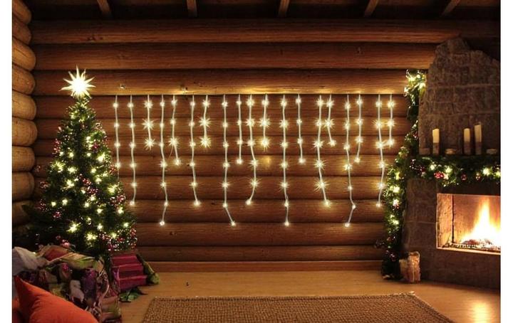 Produktbild Dameco LED Vorhang Outdoor «Icicle» 190 cm x 80 cm (5 m)