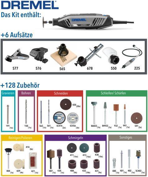 Actual product image Dremel 4250 128tlg.+ Zubehör
