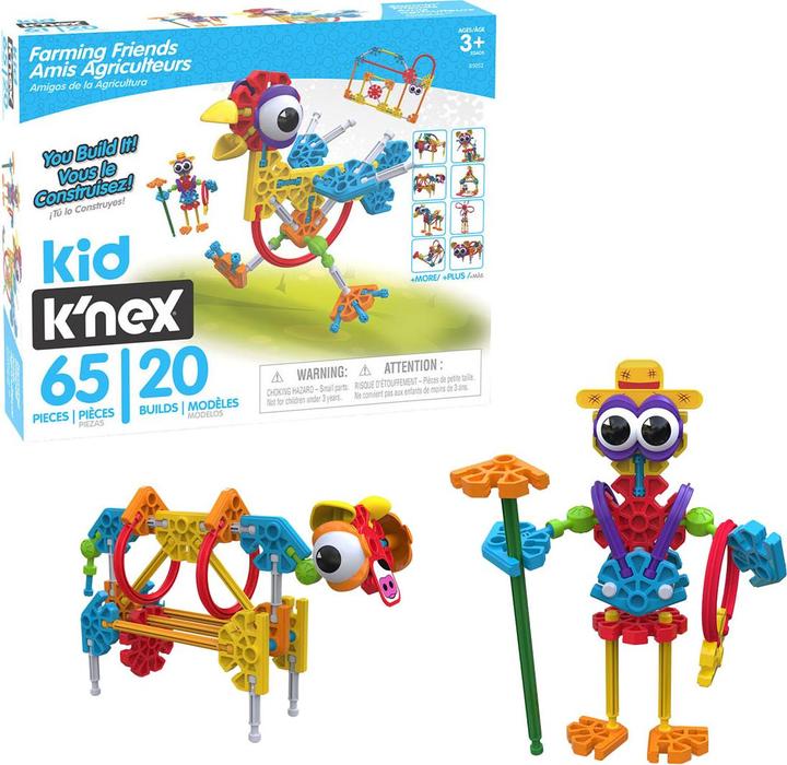 Immagine prodotto K'Nex Set di costruzioni Kid Knex Farmin Friends, 65 pezzi.