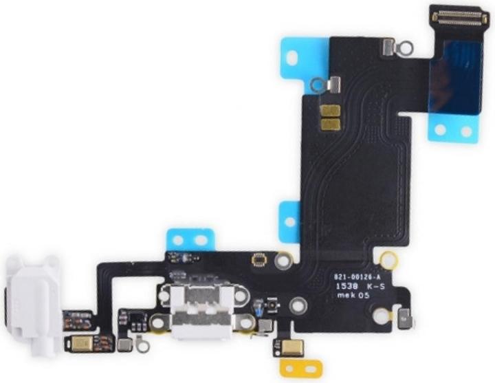 Produktbild Foxconn iPhone 6S Plus Lightning Dock Connector Audioflex Mikrofon weiss (IPhone 6S Plus)