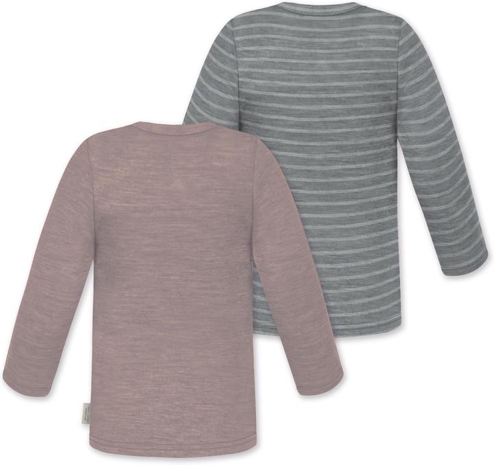 Actual product image Normani 2-pack baby merino longsleeve "Taupo" - 9473 (92)
