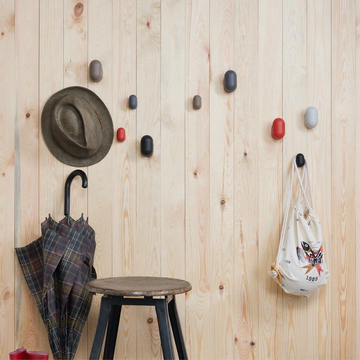 Actual product image Wagner System design yourself coat hook PILL WH 0414 with 1 hook grey, 1 pc.