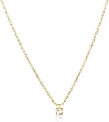 Image du produit JVD Minimalist Gold Plated Zircon Necklace (Zircon)