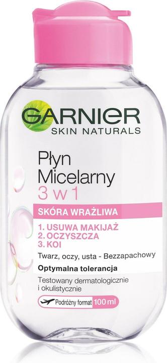 Garnier Skin Naturals Micellar Liquid 3In1 Score Sensitive 100Ml (Reinigungsmilch, 100 ml)
