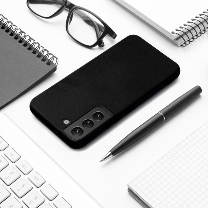 Actual product image OEM Back panel cover SILICONE case for SAMSUNG S25 black (Samsung Galaxy S25)