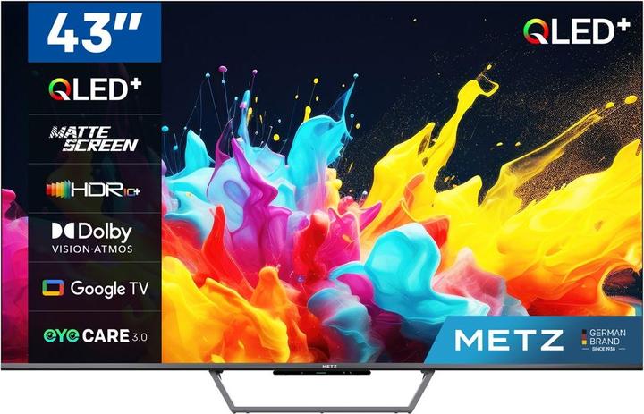 Metz Telewizor 43 METZ QLED 43MQE7600Z (43", QLED, 4K)
