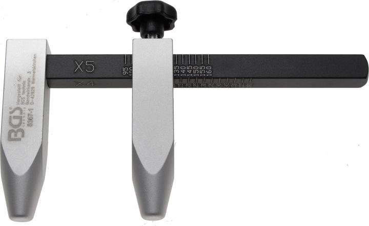 Image du produit BGS Jauge d'entraxe d'écrou de roue, modèle aluminium (6 cm)