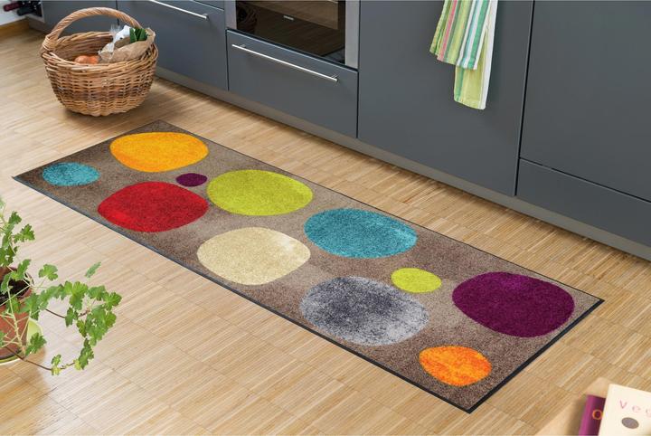Immagine prodotto Salonloewe Tappeto da bagno e tappetino pulito Broken Dots (60 x 180 cm)