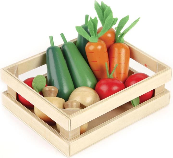 Actual product image Bigjigs Winter vegetables from wood in a box