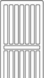 Stelrad radiator toprist 1800mm - Til C4 og C6 radiator, type 22, hvid RAL 9016