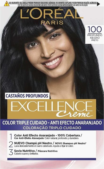 L'Oréal Paris EXCELLENCE BRUNETTE tinte #100-true black (100-true black)
