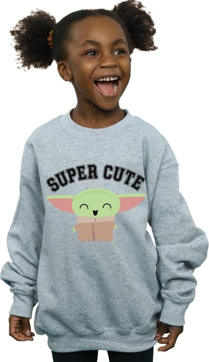 Actual product image Star Wars Girls The Mandalorian Super Cute Sweatshirt (140, 146)