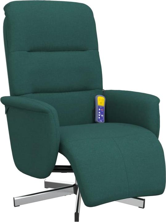 Produktbild VidaXL Massagesessel mit Fussteil Dunkelgrün Stoff,Farbe