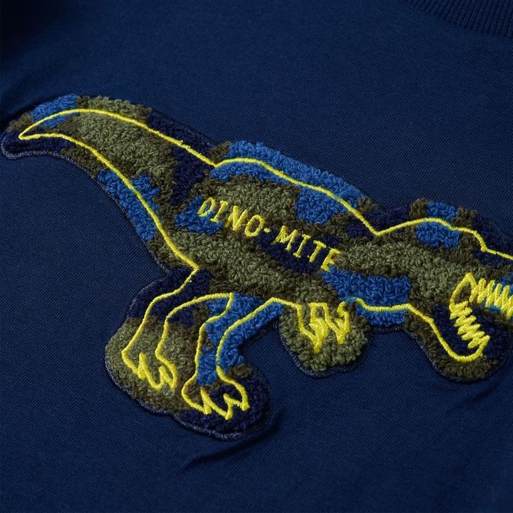 Image du produit VidaXL Tee-shirt manches longues enfant bleu marine 92,Matière : 100 (92)