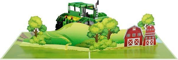 Image du produit MU Classic 3D Pop-Up Grusskarte - Traktor (1 pcs)