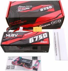 Actual product image Gens Ace G-Tech 6750mAh 14.8V 60C 4S1P 14# XT90 Battery (14.80 V, 6750 mAh)