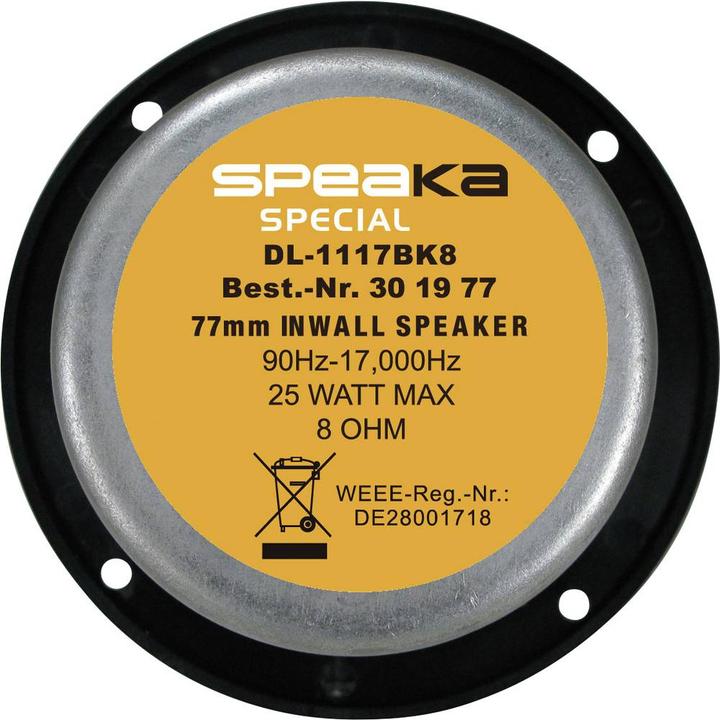 Actual product image SpeaKa Professional Speaka DL-1117 Wall/ceiling loudspeaker (1 pcs.)