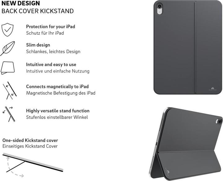 Actual product image Black Rock Kickstand" for Apple iPad 10.9 (iPad 2022 (10th Gen))