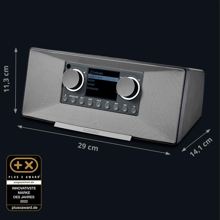 Actual product image Medion MD 89289 Stereo Internet radio grey (Web radio, DAB+, FM, Bluetooth, Wi-Fi)