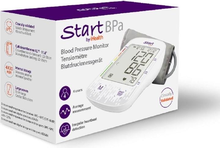 Immagine prodotto Start by iHealth BPa (Sfigmomanometro per braccio)