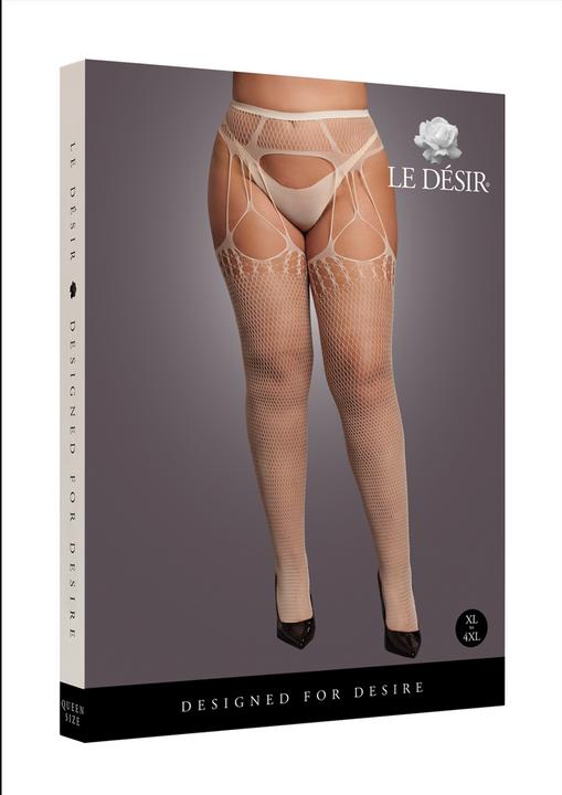 Produktbild Le Désir Shredded Suspender Pantyhose - Queen Size (XL, XXL, 3XL, 4XL)