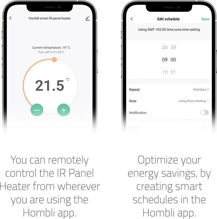 Actual product image Hombli Smart Infrared Heat Panel 350W (350 W)