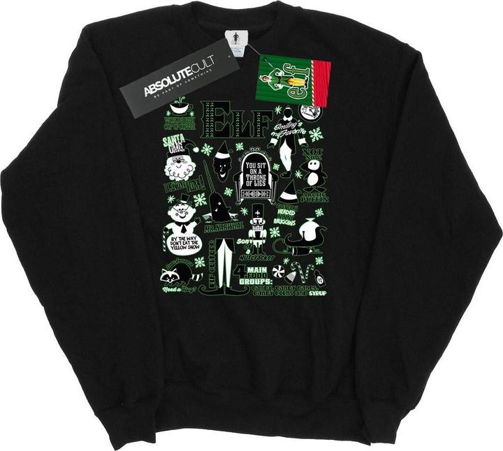 Elf Infographic Poster Sweatshirt (L)