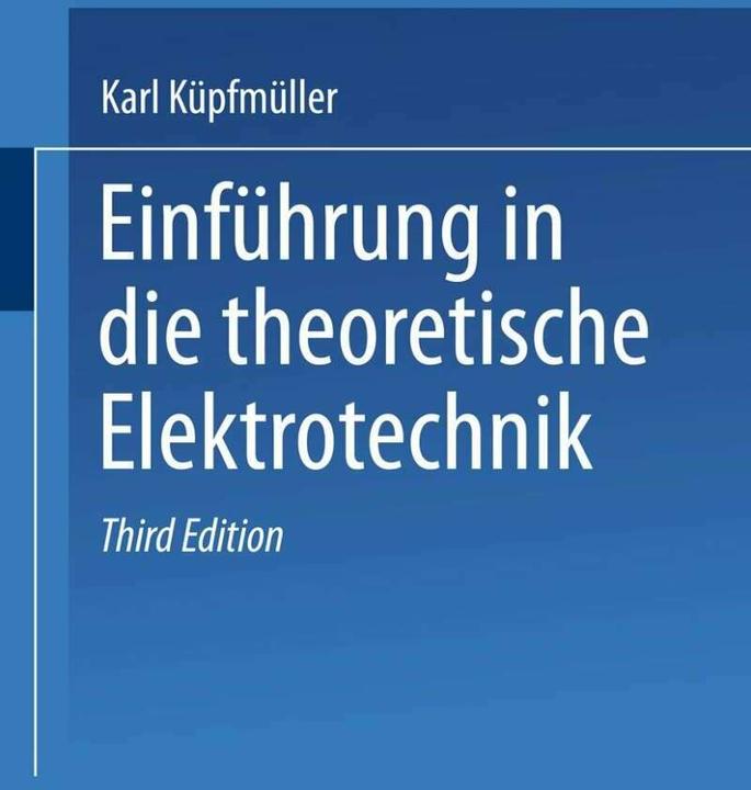 Produktbild Einführung in die theoretische Elektrotechnik (Deutsch, Karl Küpfmüller, 1941)