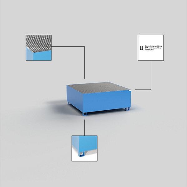 Image du produit eurokraft basic Bac de rétention en acier pour conteneurs-citernes IBC/KTC (1100 l)