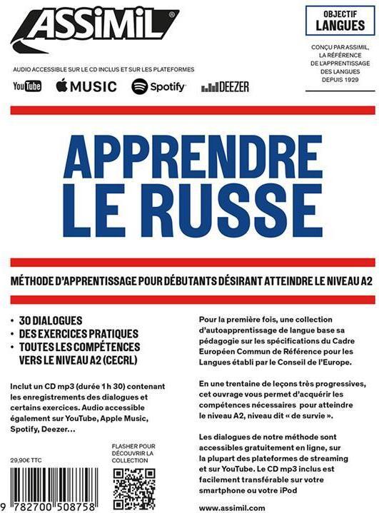 Immagine prodotto Apprendre le russe : niveau débutants : niveau atteint A2 (Francese, Melnikova-Suchet Victoria, 2021)