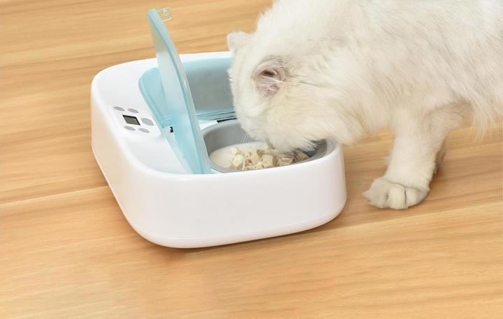 Immagine prodotto Petoneer Mangiatoia per animali domestici a due pasti (0.36 l)