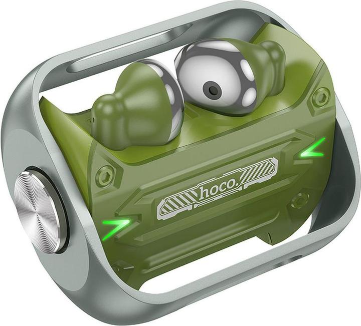 Actual product image Hoco - Wireless Earbuds (EW55) - for Gaming, Bluetooth 5.3, True Wireless - Army Green (4 h, Wireless)