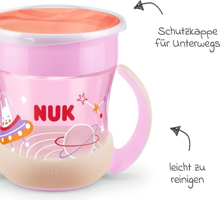 Produktbild NUK Mini Magic Cup Night, 160ml, einzigartiger Trinkrand, abdichtende Silikonscheibe, ab 6 Monaten