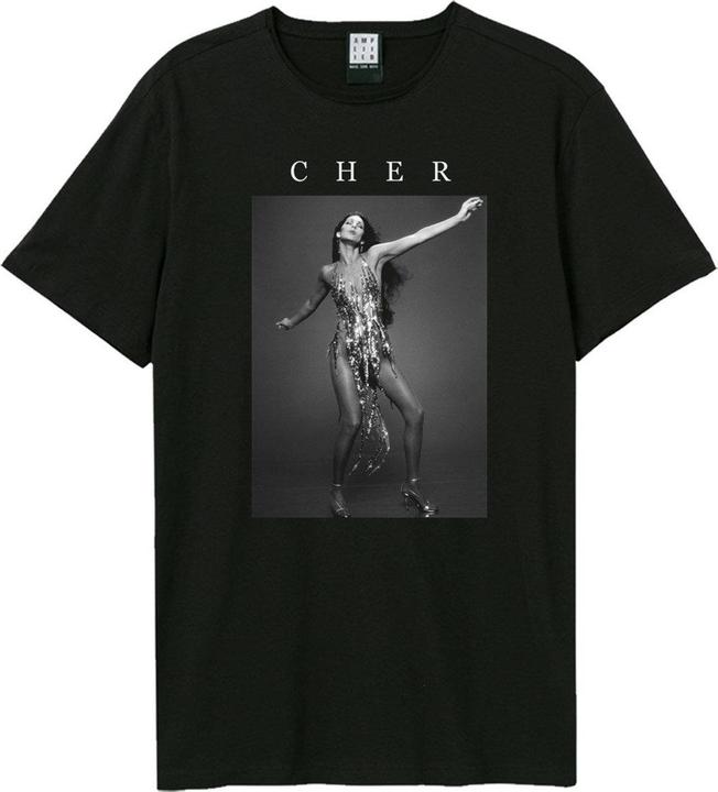 Actual product image Amplified Unisex Adult 60s Portrait Cher T-Shirt (S)
