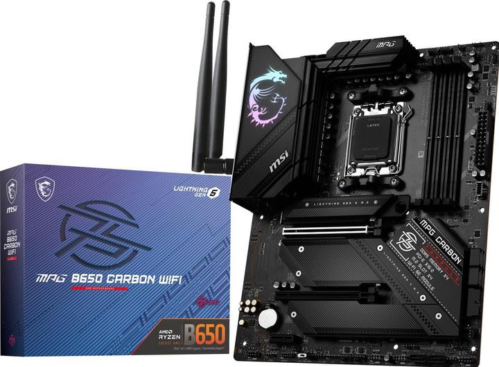 Produktbild MSI MPG B650 Carbon WIFI (AM5, AMD B650, ATX)