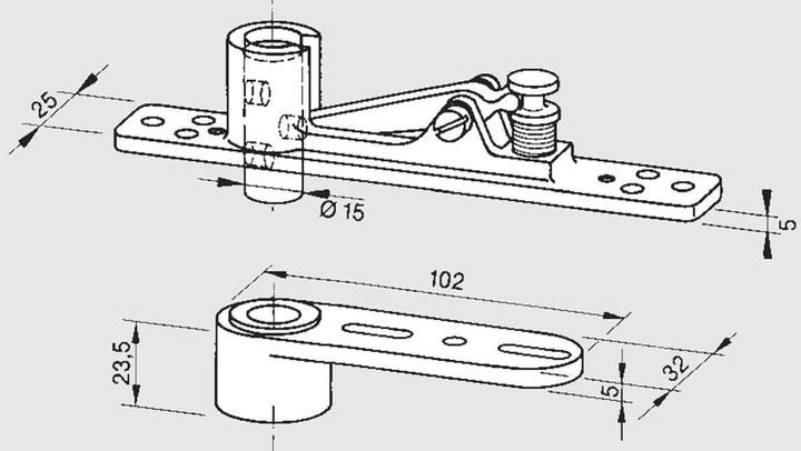 Produktbild Dormakaba Zapfenbänder 8067 für Pendeltüren (Indoor)