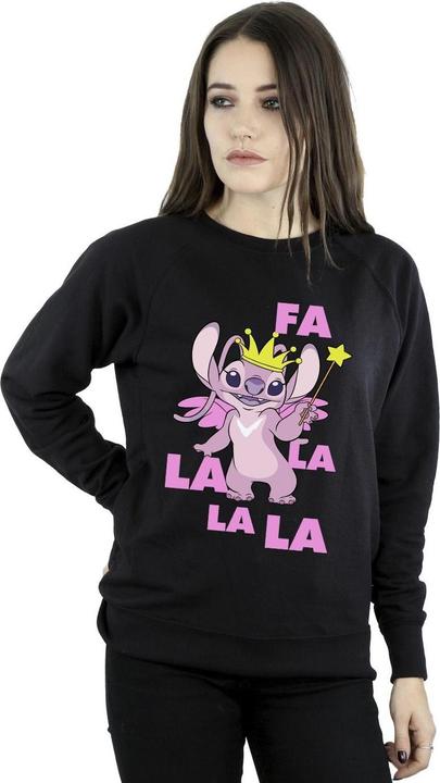 Actual product image Disney Womens/Ladies Lilo & Stitch Angel Fa La La Sweatshirt (5XL)