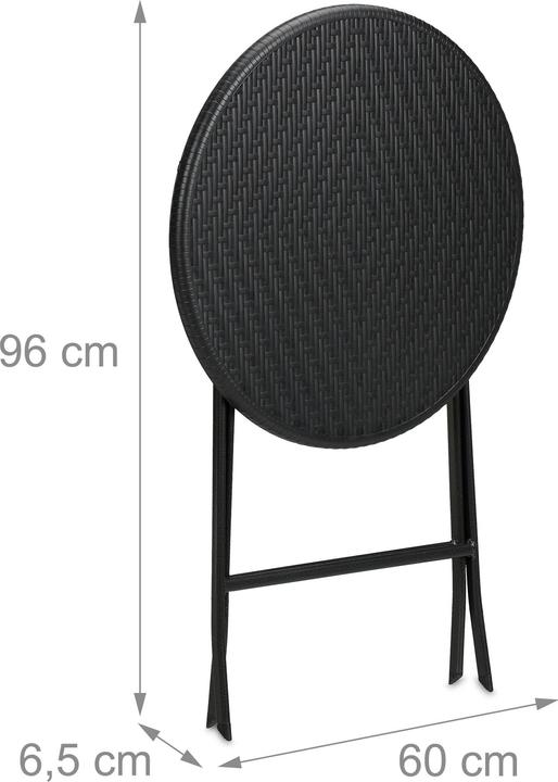 Actual product image Relaxdays garden table (60 cm)