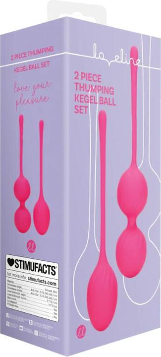 Image du produit Shots 2 Piece Thumping Kegel Ball Set - Wild Strawberry