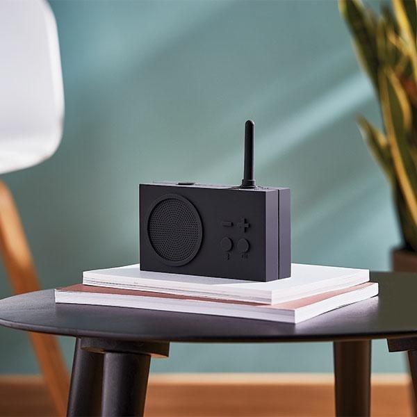 Actual product image Lexon Badkamer Radio Tykho3 Bluetooth Donkergrijs (FM, Bluetooth)