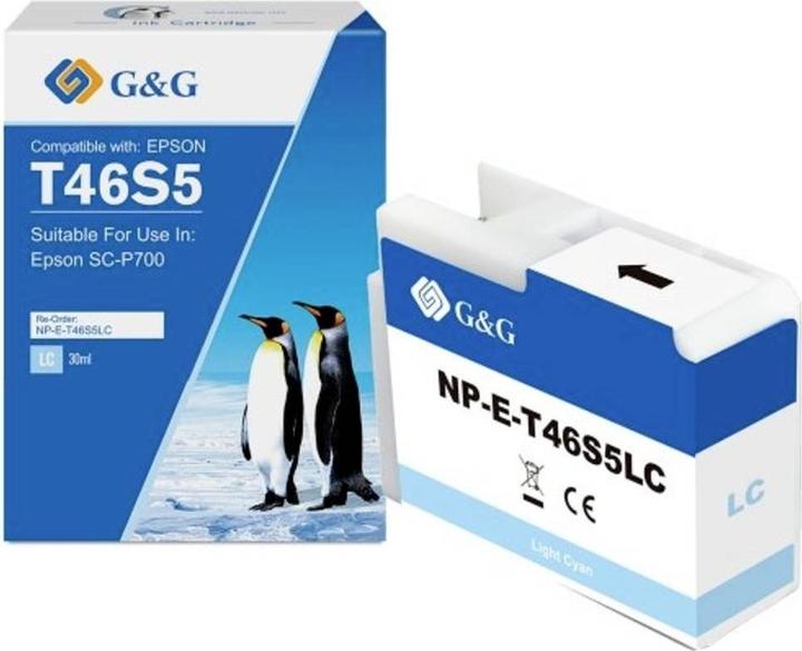 Immagine prodotto G&G Ricarica di inchiostro compatibile ciano chiaro 1E46S5-LCGG