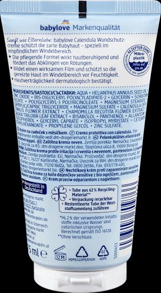 Image du produit dm babylove Crème de protection des plaies sensitive au calendula