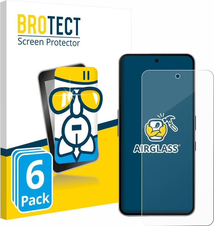 Produktbild BROTECT Schutzglas Schutzfolie Displayschutz Display Schutz Glas Folie klar (6 Stück, Nothing Phone (3a) Pro)