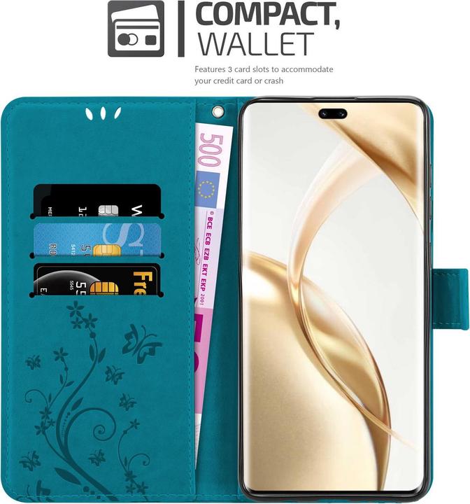 Produktbild Cadorabo Hülle für Honor 200 Pro mit Blumen Muster (Honor 200 Pro)