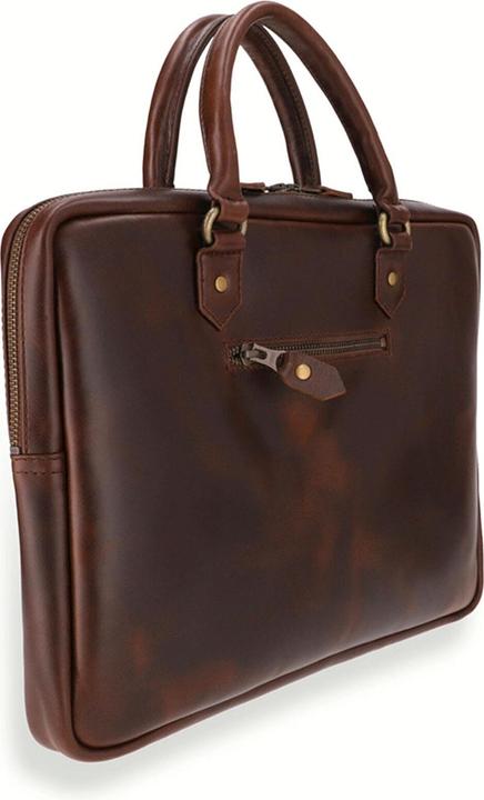 Immagine prodotto Buckle & Seam Borsa per laptop in pelle Cali Brown / Dot