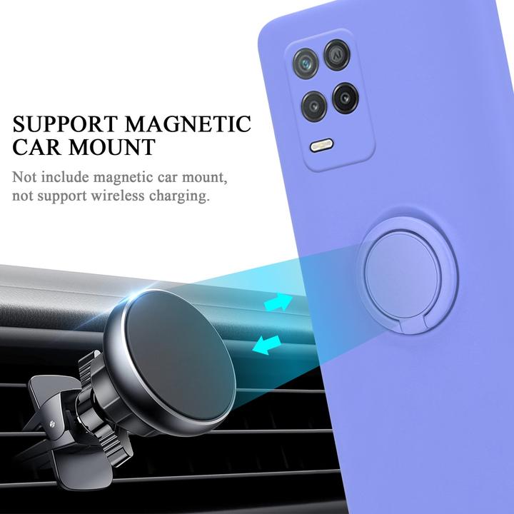 Actual product image Cadorabo TPU Liquid Ring Silicone Case Cover for Realme 8 5G / V13 / Q3 / Q3i / Narzo 30 5G (Realme V13, Realme Narzo 30 5G, Realme Q3i 5G)